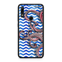 Thumbnail for Huawei P Smart Z Chevron Devilfish θήκη από τη Smartfits με σχέδιο στο πίσω μέρος και μαύρο περίβλημα | Smartphone case with colorful back and black bezels by Smartfits