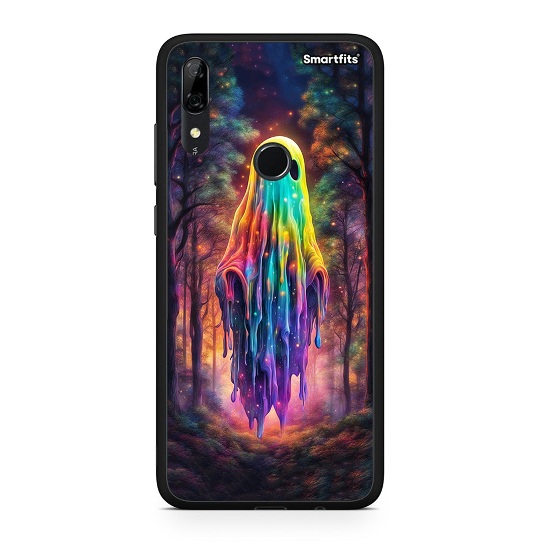 Huawei P Smart Z Halloween Ghost θήκη από τη Smartfits με σχέδιο στο πίσω μέρος και μαύρο περίβλημα | Smartphone case with colorful back and black bezels by Smartfits