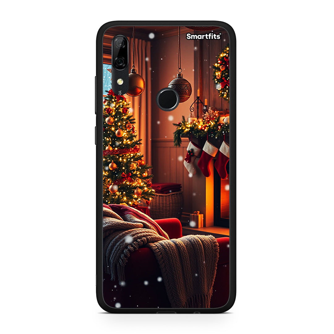 Huawei P Smart Z Home For Christmas θήκη από τη Smartfits με σχέδιο στο πίσω μέρος και μαύρο περίβλημα | Smartphone case with colorful back and black bezels by Smartfits