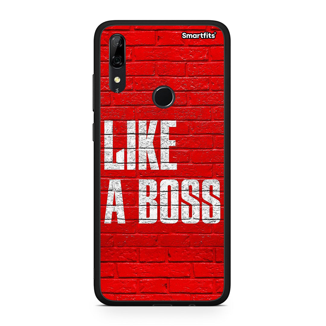 Huawei P Smart Z Like A Boss θήκη από τη Smartfits με σχέδιο στο πίσω μέρος και μαύρο περίβλημα | Smartphone case with colorful back and black bezels by Smartfits