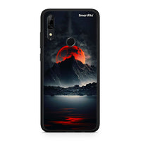 Thumbnail for Huawei P Smart Z Red Full Moon θήκη από τη Smartfits με σχέδιο στο πίσω μέρος και μαύρο περίβλημα | Smartphone case with colorful back and black bezels by Smartfits