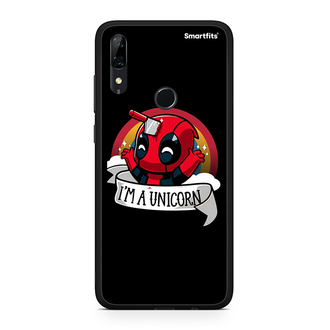 Huawei P Smart Z Unicorn Deadpool θήκη από τη Smartfits με σχέδιο στο πίσω μέρος και μαύρο περίβλημα | Smartphone case with colorful back and black bezels by Smartfits