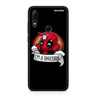 Thumbnail for Huawei P Smart Z Unicorn Deadpool θήκη από τη Smartfits με σχέδιο στο πίσω μέρος και μαύρο περίβλημα | Smartphone case with colorful back and black bezels by Smartfits