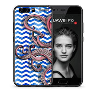 Thumbnail for Θήκη Huawei P10 Lite Chevron Devilfish από τη Smartfits με σχέδιο στο πίσω μέρος και μαύρο περίβλημα | Huawei P10 Lite Chevron Devilfish case with colorful back and black bezels