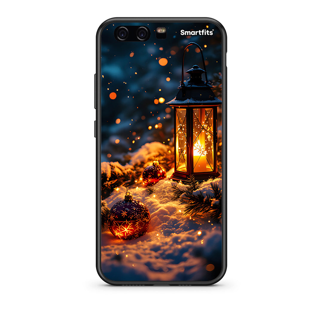 Huawei P10 Lite Christmas Ornaments θήκη από τη Smartfits με σχέδιο στο πίσω μέρος και μαύρο περίβλημα | Smartphone case with colorful back and black bezels by Smartfits