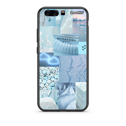Huawei P10 Lite Ciel Aesthetic Collage θήκη από τη Smartfits με σχέδιο στο πίσω μέρος και μαύρο περίβλημα | Smartphone case with colorful back and black bezels by Smartfits