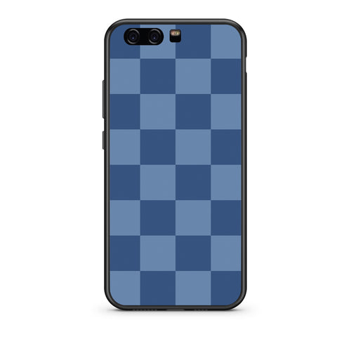 Θήκη Huawei P10 Denim Blue Checkerboard από τη Smartfits με σχέδιο στο πίσω μέρος και μαύρο περίβλημα | Huawei P10 Denim Blue Checkerboard case with colorful back and black bezels