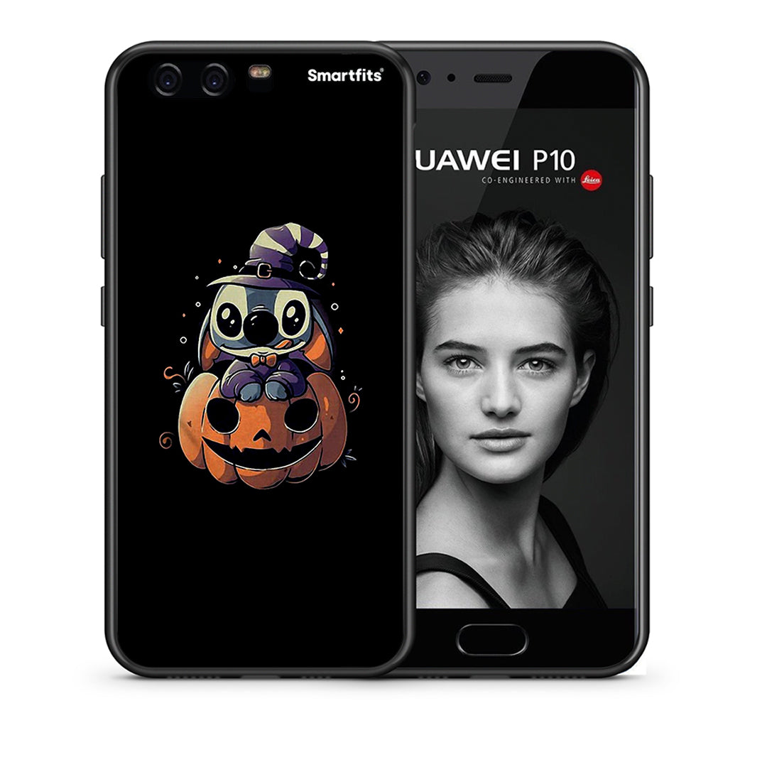 Θήκη Huawei P10 Halloween Stitch από τη Smartfits με σχέδιο στο πίσω μέρος και μαύρο περίβλημα | Huawei P10 Halloween Stitch case with colorful back and black bezels