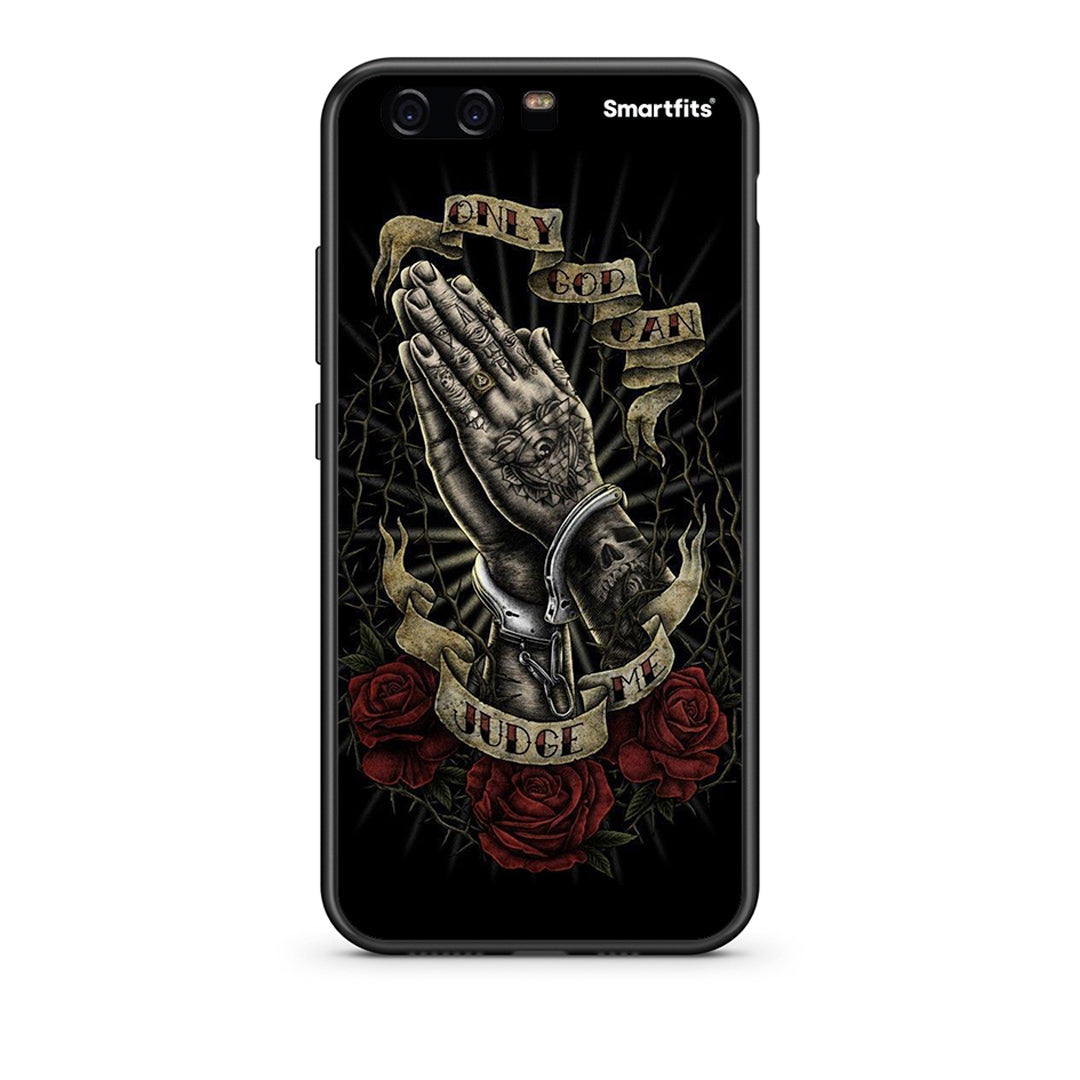 Huawei P10 Lite Judge By God θήκη από τη Smartfits με σχέδιο στο πίσω μέρος και μαύρο περίβλημα | Smartphone case with colorful back and black bezels by Smartfits