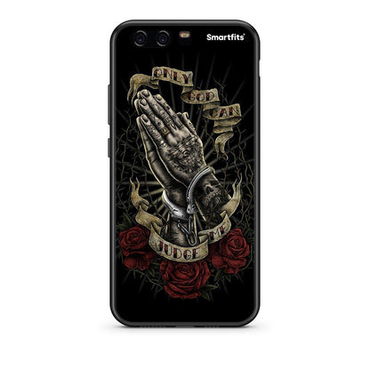 Huawei P10 Lite Judge By God θήκη από τη Smartfits με σχέδιο στο πίσω μέρος και μαύρο περίβλημα | Smartphone case with colorful back and black bezels by Smartfits