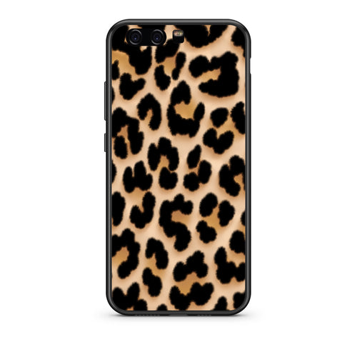 Θήκη Huawei P10 Leopard Print Tan Large από τη Smartfits με σχέδιο στο πίσω μέρος και μαύρο περίβλημα | Huawei P10 Leopard Print Tan Large case with colorful back and black bezels