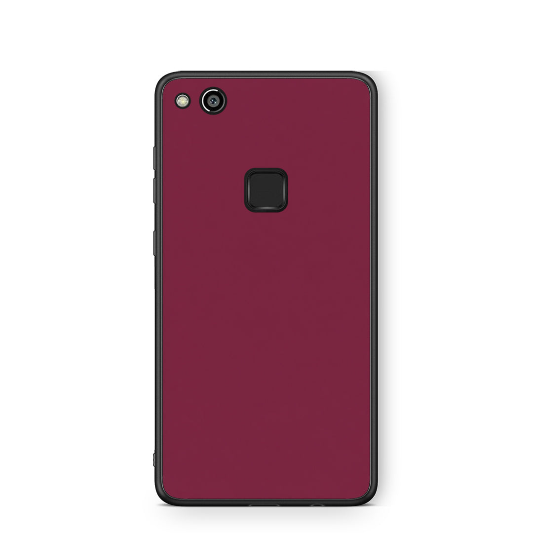 Θήκη Huawei P10 Lite Burgundy από τη Smartfits με σχέδιο στο πίσω μέρος και μαύρο περίβλημα | Huawei P10 Lite Burgundy case with colorful back and black bezels