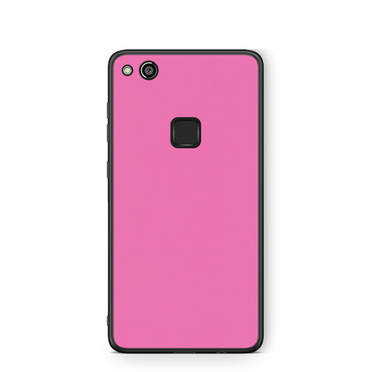 Θήκη Huawei P10 Lite Rose Pink από τη Smartfits με σχέδιο στο πίσω μέρος και μαύρο περίβλημα | Huawei P10 Lite Rose Pink case with colorful back and black bezels