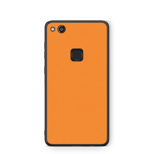 Θήκη Huawei P10 Lite Tangerine Orange από τη Smartfits με σχέδιο στο πίσω μέρος και μαύρο περίβλημα | Huawei P10 Lite Tangerine Orange case with colorful back and black bezels