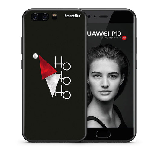 Θήκη Huawei P10 Lite Minimal Christmas από τη Smartfits με σχέδιο στο πίσω μέρος και μαύρο περίβλημα | Huawei P10 Lite Minimal Christmas case with colorful back and black bezels