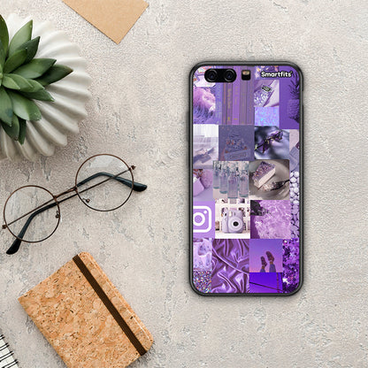 Purple Aesthetic Collage - Huawei P10 Lite θήκη