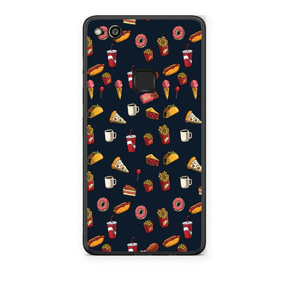 Θήκη Huawei P10 Lite Random Hungry από τη Smartfits με σχέδιο στο πίσω μέρος και μαύρο περίβλημα | Huawei P10 Lite Random Hungry case with colorful back and black bezels