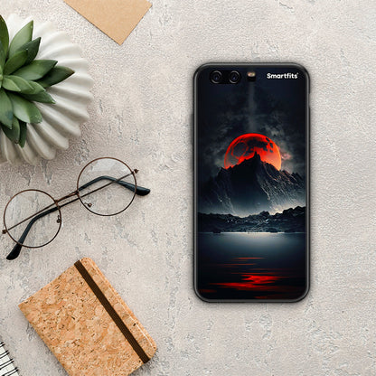 Red Full Moon - Huawei P10 Lite θήκη