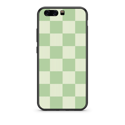 Θήκη Huawei P10 Sage and Cream Striped Checks από τη Smartfits με σχέδιο στο πίσω μέρος και μαύρο περίβλημα | Huawei P10 Sage and Cream Striped Checks case with colorful back and black bezels