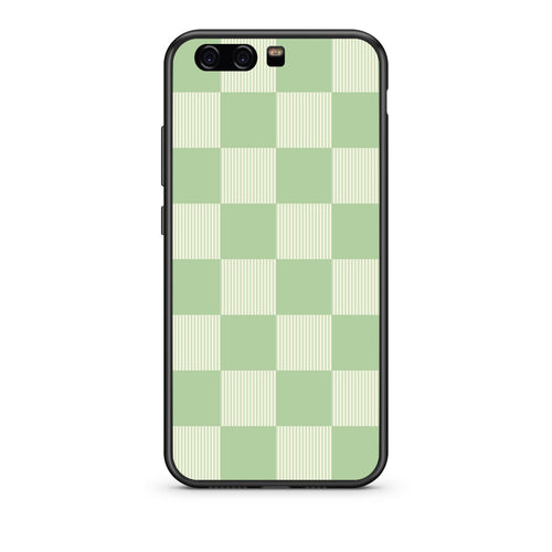 Θήκη Huawei P10 Sage and Cream Striped Checks από τη Smartfits με σχέδιο στο πίσω μέρος και μαύρο περίβλημα | Huawei P10 Sage and Cream Striped Checks case with colorful back and black bezels