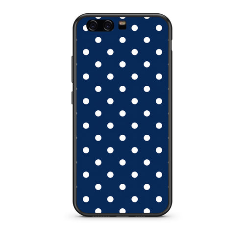 Θήκη Huawei P10 White Small Polka Dots on Navy από τη Smartfits με σχέδιο στο πίσω μέρος και μαύρο περίβλημα | Huawei P10 White Small Polka Dots on Navy case with colorful back and black bezels