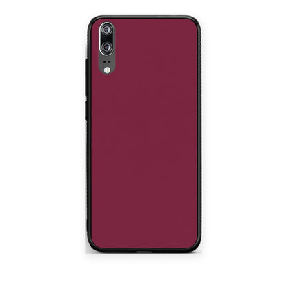 Θήκη Huawei P20 Burgundy από τη Smartfits με σχέδιο στο πίσω μέρος και μαύρο περίβλημα | Huawei P20 Burgundy case with colorful back and black bezels