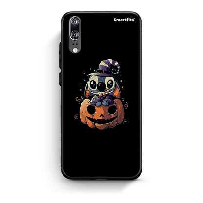 Huawei P20 Halloween Stitch θήκη από τη Smartfits με σχέδιο στο πίσω μέρος και μαύρο περίβλημα | Smartphone case with colorful back and black bezels by Smartfits