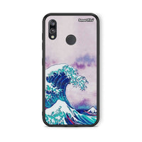 Thumbnail for Huawei P20 Lite Blue Waves θήκη από τη Smartfits με σχέδιο στο πίσω μέρος και μαύρο περίβλημα | Smartphone case with colorful back and black bezels by Smartfits