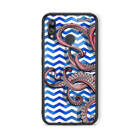 Thumbnail for Huawei P20 Lite Chevron Devilfish θήκη από τη Smartfits με σχέδιο στο πίσω μέρος και μαύρο περίβλημα | Smartphone case with colorful back and black bezels by Smartfits