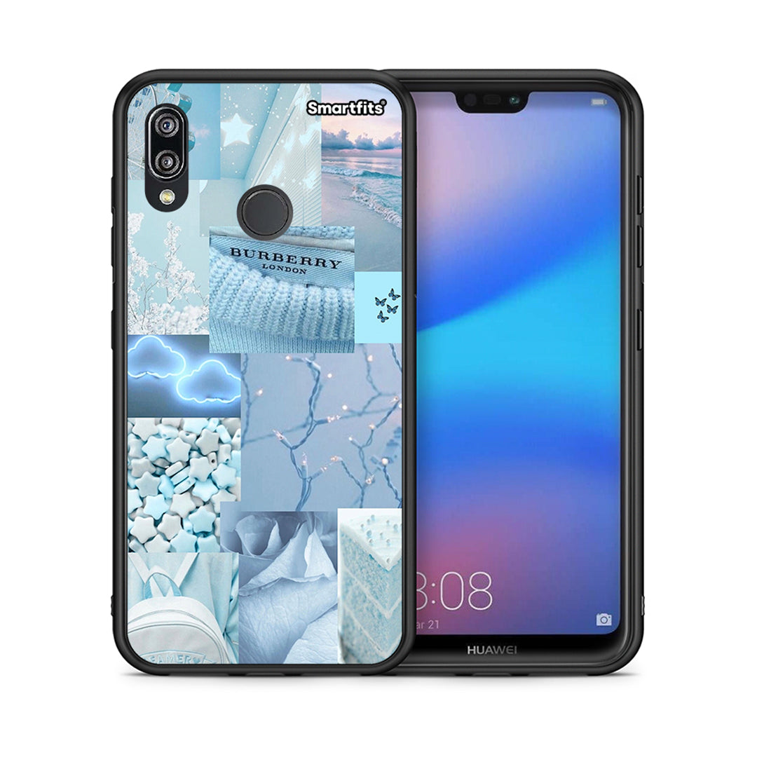 Θήκη Huawei P20 Lite Ciel Aesthetic Collage από τη Smartfits με σχέδιο στο πίσω μέρος και μαύρο περίβλημα | Huawei P20 Lite Ciel Aesthetic Collage case with colorful back and black bezels