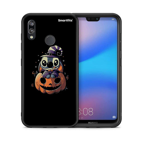 Θήκη Huawei P20 Lite Halloween Stitch από τη Smartfits με σχέδιο στο πίσω μέρος και μαύρο περίβλημα | Huawei P20 Lite Halloween Stitch case with colorful back and black bezels