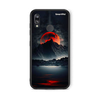 Thumbnail for Huawei P20 Lite Red Full Moon θήκη από τη Smartfits με σχέδιο στο πίσω μέρος και μαύρο περίβλημα | Smartphone case with colorful back and black bezels by Smartfits