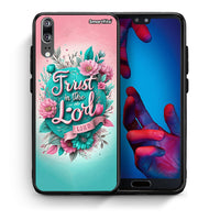 Thumbnail for Θήκη Huawei P20 Lord Trust από τη Smartfits με σχέδιο στο πίσω μέρος και μαύρο περίβλημα | Huawei P20 Lord Trust case with colorful back and black bezels