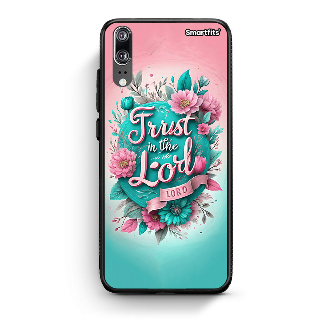 Huawei P20 Lord Trust θήκη από τη Smartfits με σχέδιο στο πίσω μέρος και μαύρο περίβλημα | Smartphone case with colorful back and black bezels by Smartfits