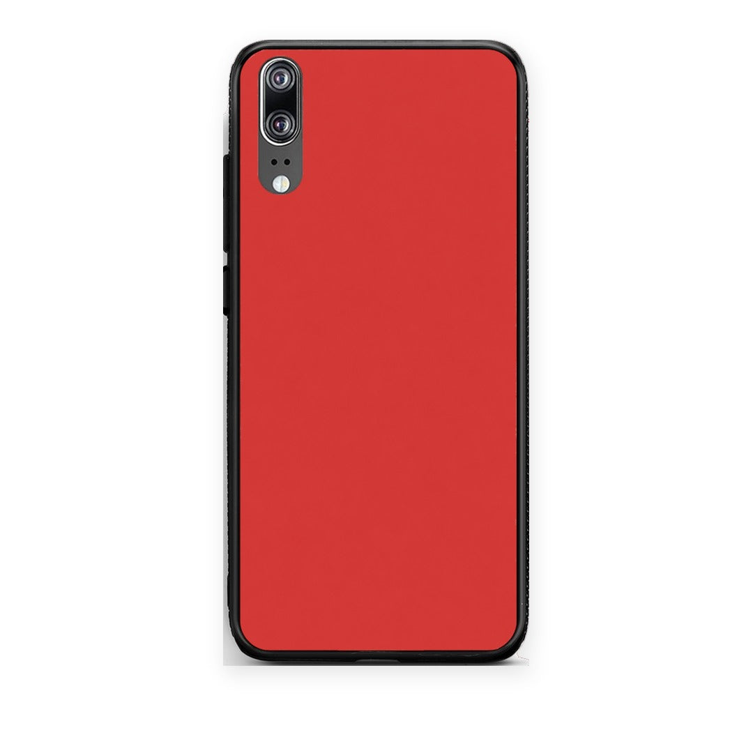Θήκη Huawei P20 Poppy Red από τη Smartfits με σχέδιο στο πίσω μέρος και μαύρο περίβλημα | Huawei P20 Poppy Red case with colorful back and black bezels