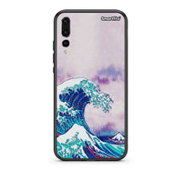 Thumbnail for huawei p20 pro Blue Waves θήκη από τη Smartfits με σχέδιο στο πίσω μέρος και μαύρο περίβλημα | Smartphone case with colorful back and black bezels by Smartfits
