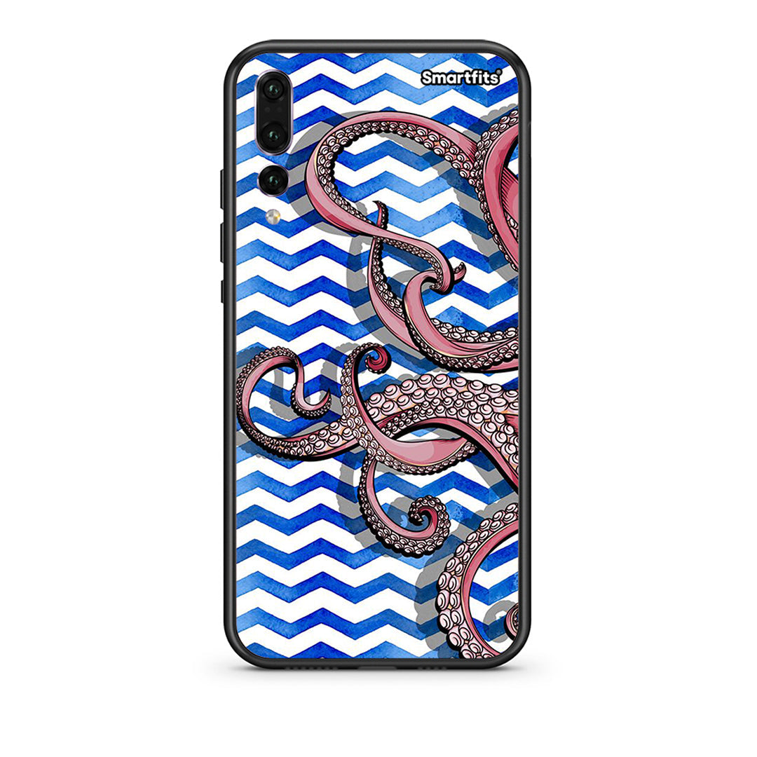 huawei p20 pro Chevron Devilfish θήκη από τη Smartfits με σχέδιο στο πίσω μέρος και μαύρο περίβλημα | Smartphone case with colorful back and black bezels by Smartfits