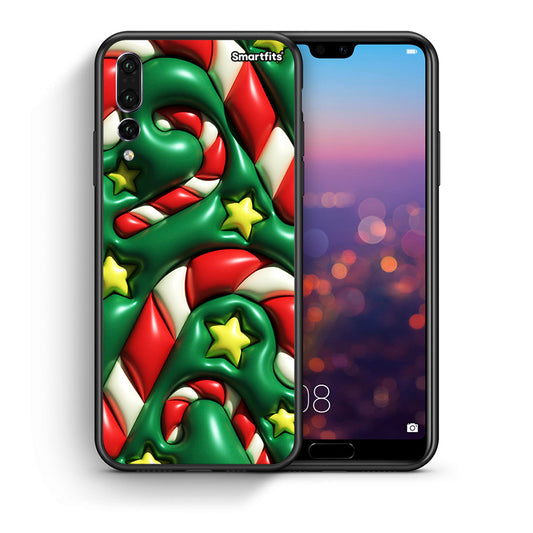 Θήκη Huawei P20 Pro Christmas Bubbles από τη Smartfits με σχέδιο στο πίσω μέρος και μαύρο περίβλημα | Huawei P20 Pro Christmas Bubbles case with colorful back and black bezels