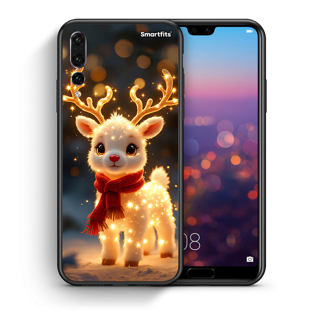 Θήκη Huawei P20 Pro Christmas Cutie από τη Smartfits με σχέδιο στο πίσω μέρος και μαύρο περίβλημα | Huawei P20 Pro Christmas Cutie case with colorful back and black bezels