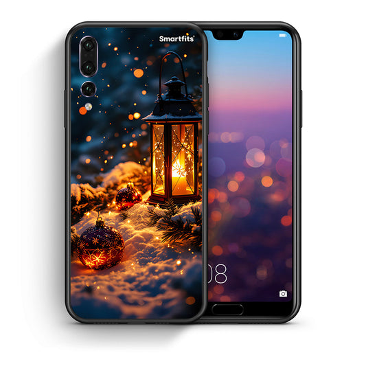 Θήκη Huawei P20 Pro Christmas Ornaments από τη Smartfits με σχέδιο στο πίσω μέρος και μαύρο περίβλημα | Huawei P20 Pro Christmas Ornaments case with colorful back and black bezels