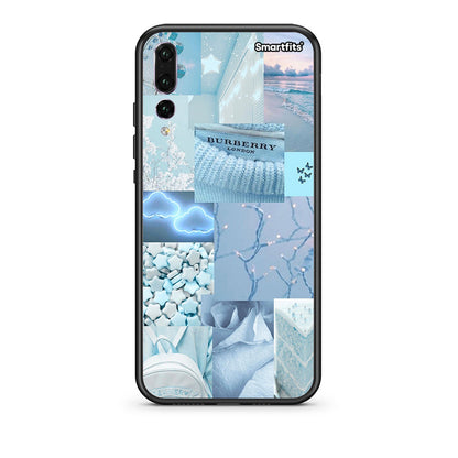 huawei p20 pro Ciel Aesthetic Collage θήκη από τη Smartfits με σχέδιο στο πίσω μέρος και μαύρο περίβλημα | Smartphone case with colorful back and black bezels by Smartfits