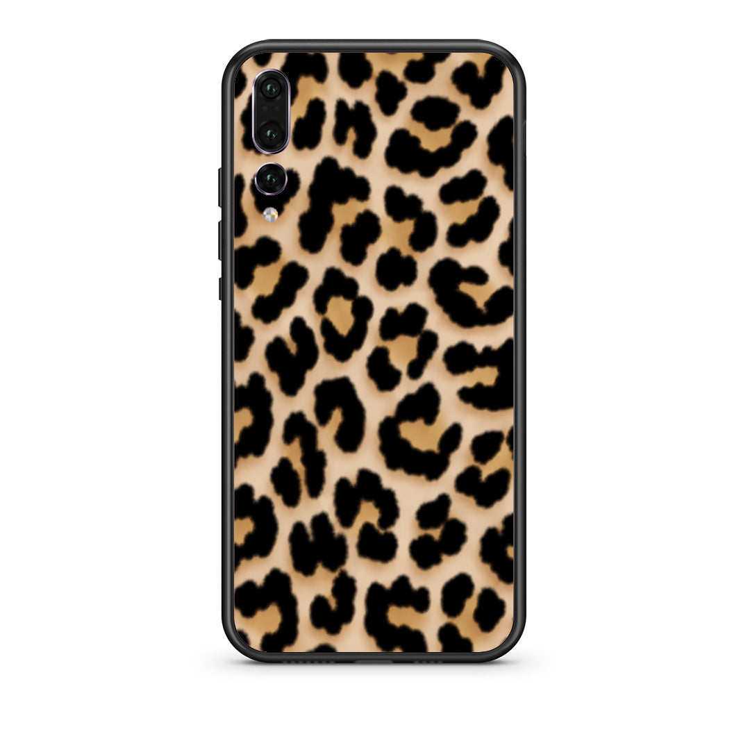 Θήκη Huawei P20 Pro Leopard Print Tan Small από τη Smartfits με σχέδιο στο πίσω μέρος και μαύρο περίβλημα | Huawei P20 Pro Leopard Print Tan Small case with colorful back and black bezels