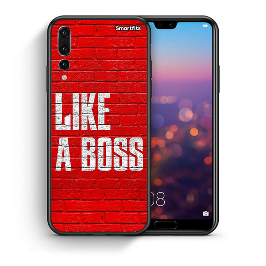 Θήκη Huawei P20 Pro Like A Boss από τη Smartfits με σχέδιο στο πίσω μέρος και μαύρο περίβλημα | Huawei P20 Pro Like A Boss case with colorful back and black bezels