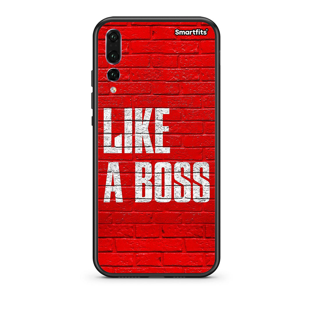 huawei p20 pro Like A Boss θήκη από τη Smartfits με σχέδιο στο πίσω μέρος και μαύρο περίβλημα | Smartphone case with colorful back and black bezels by Smartfits