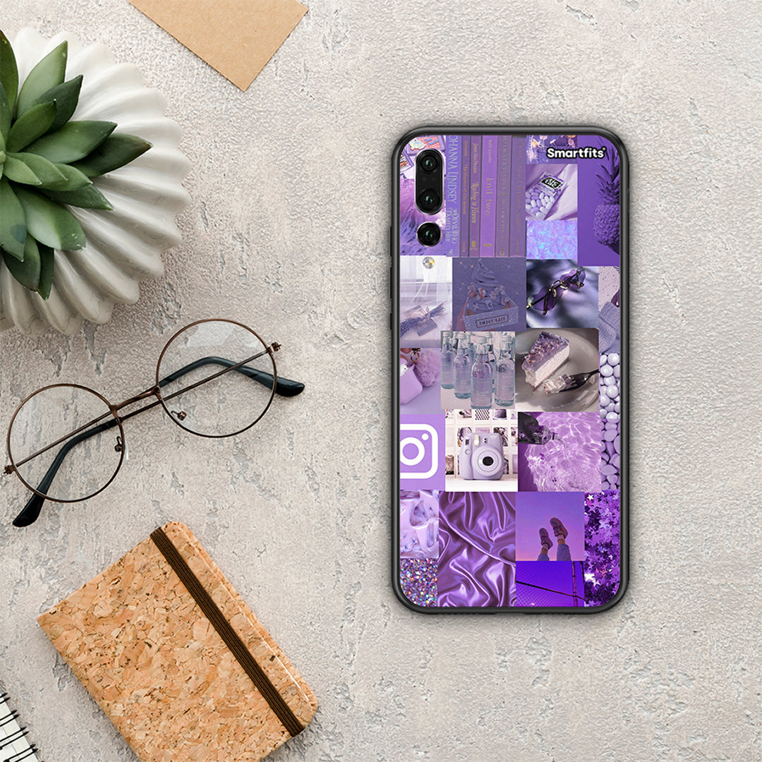 Purple Aesthetic Collage - Huawei P20 Pro θήκη