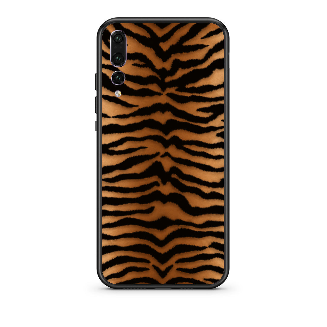 Θήκη Huawei P20 Pro Tiger Print Orange and Black από τη Smartfits με σχέδιο στο πίσω μέρος και μαύρο περίβλημα | Huawei P20 Pro Tiger Print Orange and Black case with colorful back and black bezels