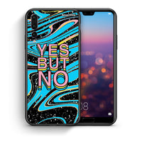 Thumbnail for Θήκη Huawei P20 Pro Yes But No από τη Smartfits με σχέδιο στο πίσω μέρος και μαύρο περίβλημα | Huawei P20 Pro Yes But No case with colorful back and black bezels