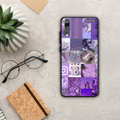 Purple Aesthetic Collage - Huawei P20 θήκη