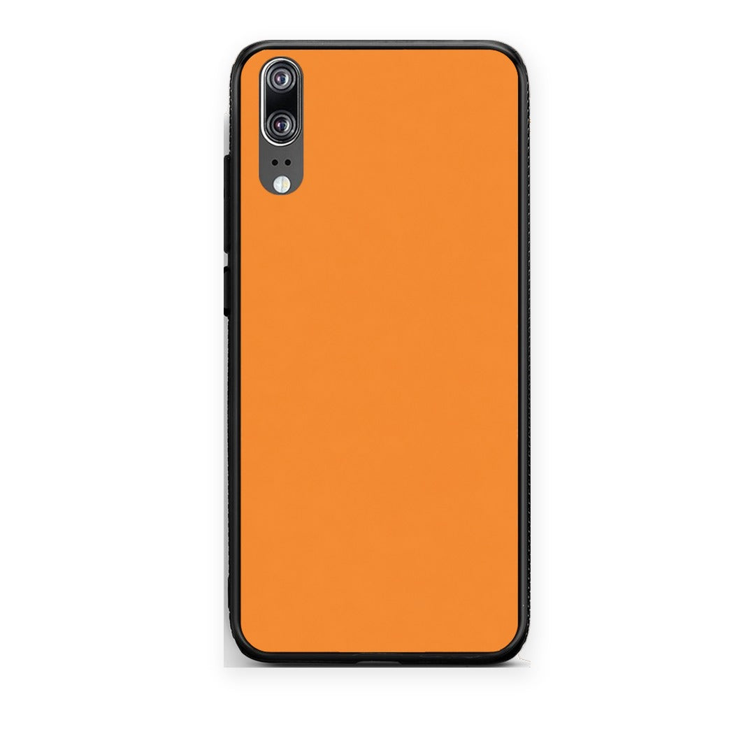 Θήκη Huawei P20 Tangerine Orange από τη Smartfits με σχέδιο στο πίσω μέρος και μαύρο περίβλημα | Huawei P20 Tangerine Orange case with colorful back and black bezels