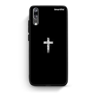 Thumbnail for Huawei P20 White Cross θήκη από τη Smartfits με σχέδιο στο πίσω μέρος και μαύρο περίβλημα | Smartphone case with colorful back and black bezels by Smartfits